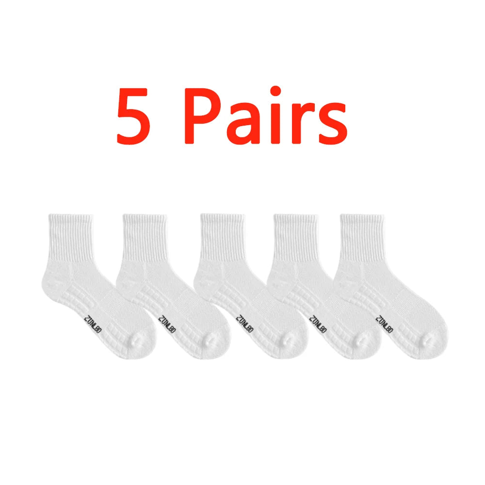 5 Pairs Of Padded Sport Socks