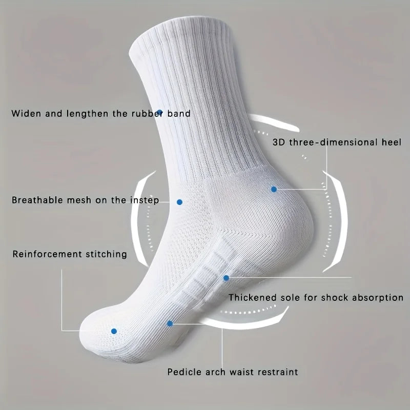 5 Pairs Of Padded Sport Socks